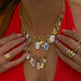 Gold Coastal Charm Necklace