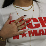 Aiko Gold Vibrant Dangling Necklace - ILLUSIVE JEWELS USA