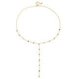 Alora Dangling Gemstone Necklace - ILLUSIVE JEWELS USA