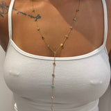 Alora Dangling Gemstone Necklace - ILLUSIVE JEWELS USA