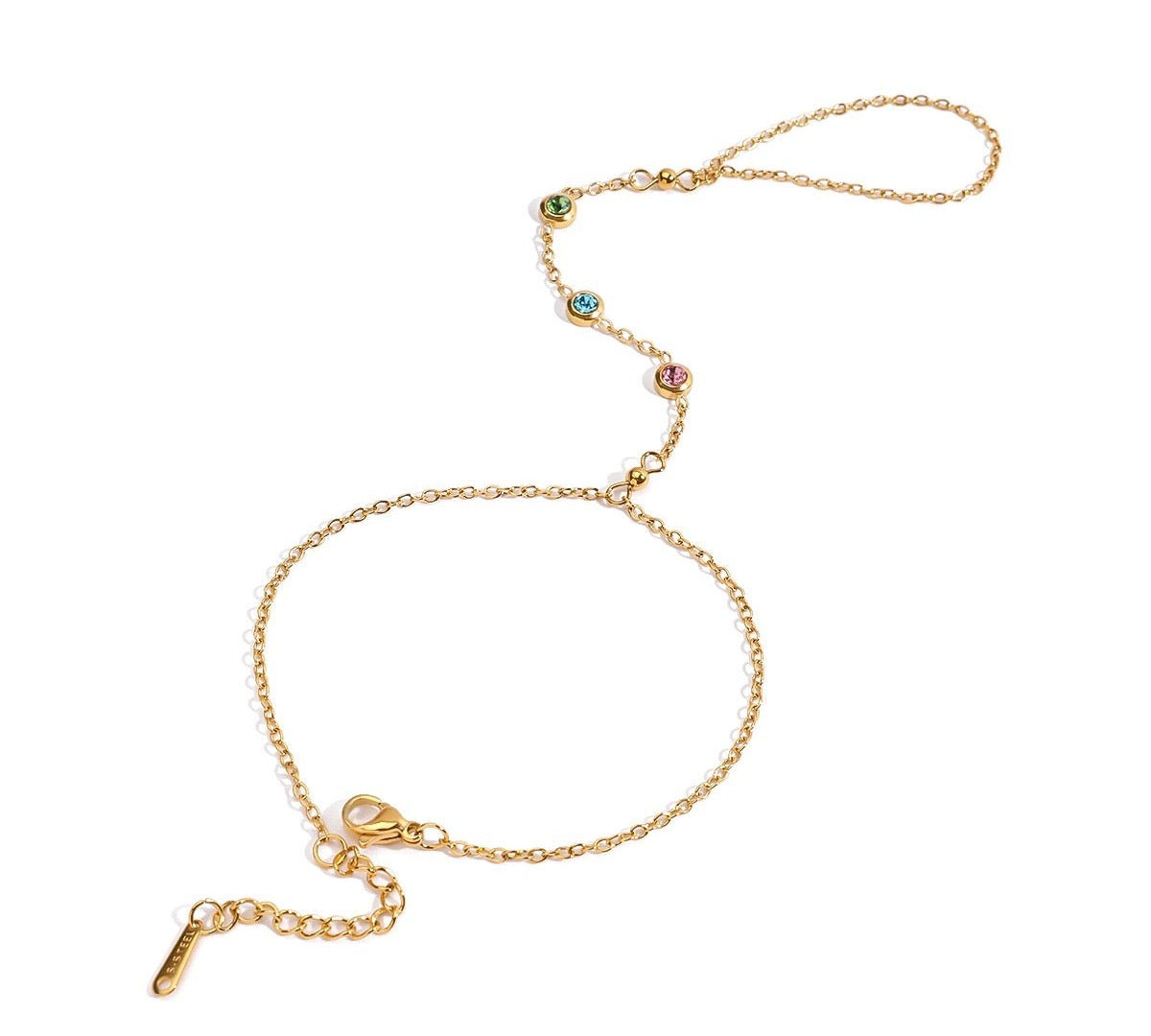 Alora Gold Hand Chain - ILLUSIVE JEWELS USA