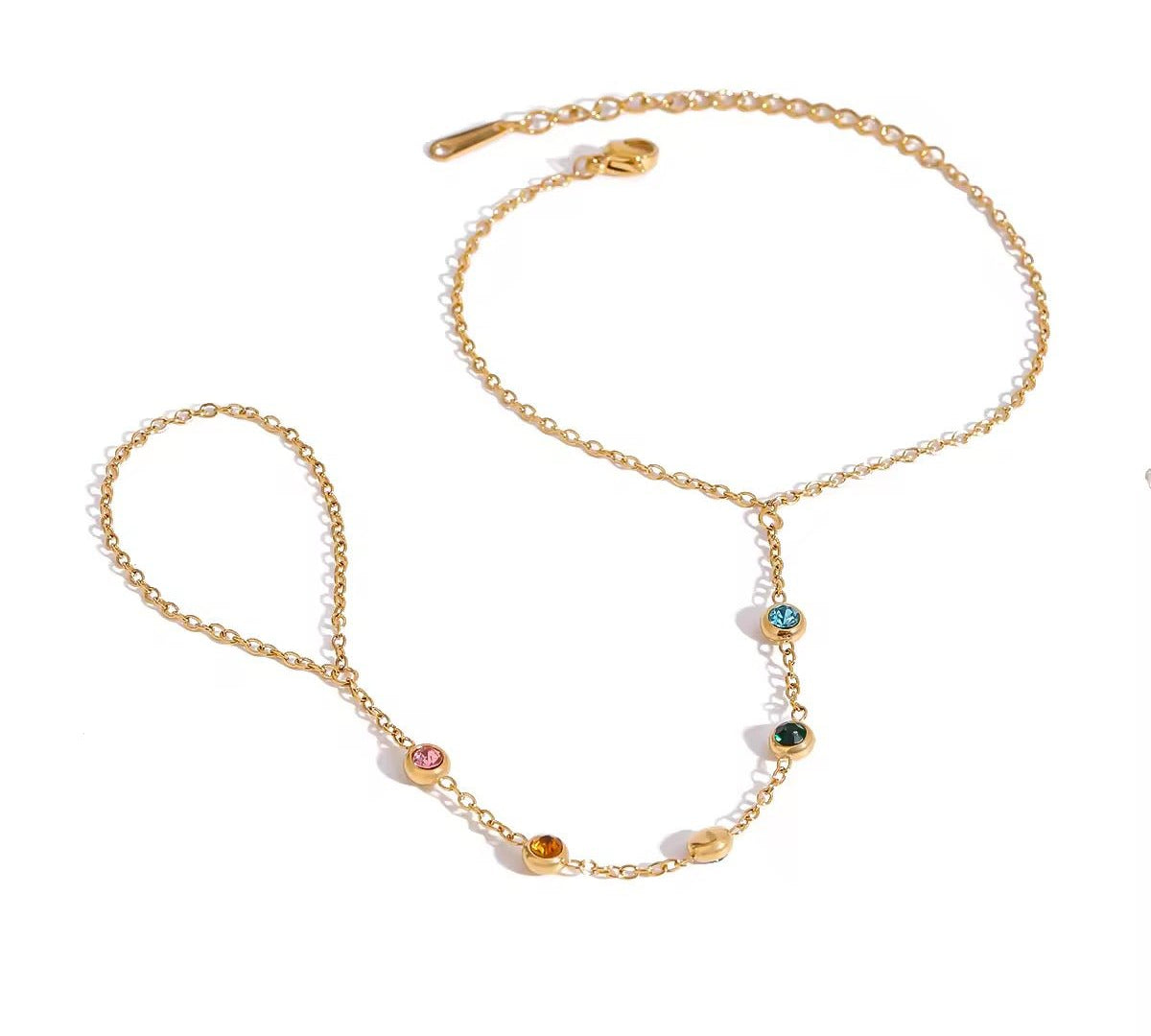 Alvie Gold Hand Chain - ILLUSIVE JEWELS USA