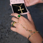 Alvie Gold Hand Chain - ILLUSIVE JEWELS USA