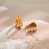 Amara Pearl Huggies - ILLUSIVE JEWELS USA