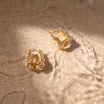 Amara Pearl Huggies - ILLUSIVE JEWELS USA