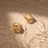 Amara Pearl Huggies - ILLUSIVE JEWELS USA