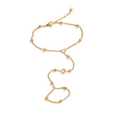 Amor Gold Hand Chain - ILLUSIVE JEWELS USA