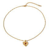 Amor Gold Heart Necklace - ILLUSIVE JEWELS USA