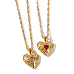 Amor Gold Heart Necklace - ILLUSIVE JEWELS USA