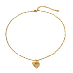 Amor Gold Heart Necklace - ILLUSIVE JEWELS USA