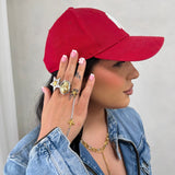 Astra Mixed Metal Hand Chain - ILLUSIVE JEWELS USA