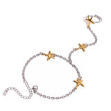 Astra Mixed Metal Hand Chain - ILLUSIVE JEWELS USA