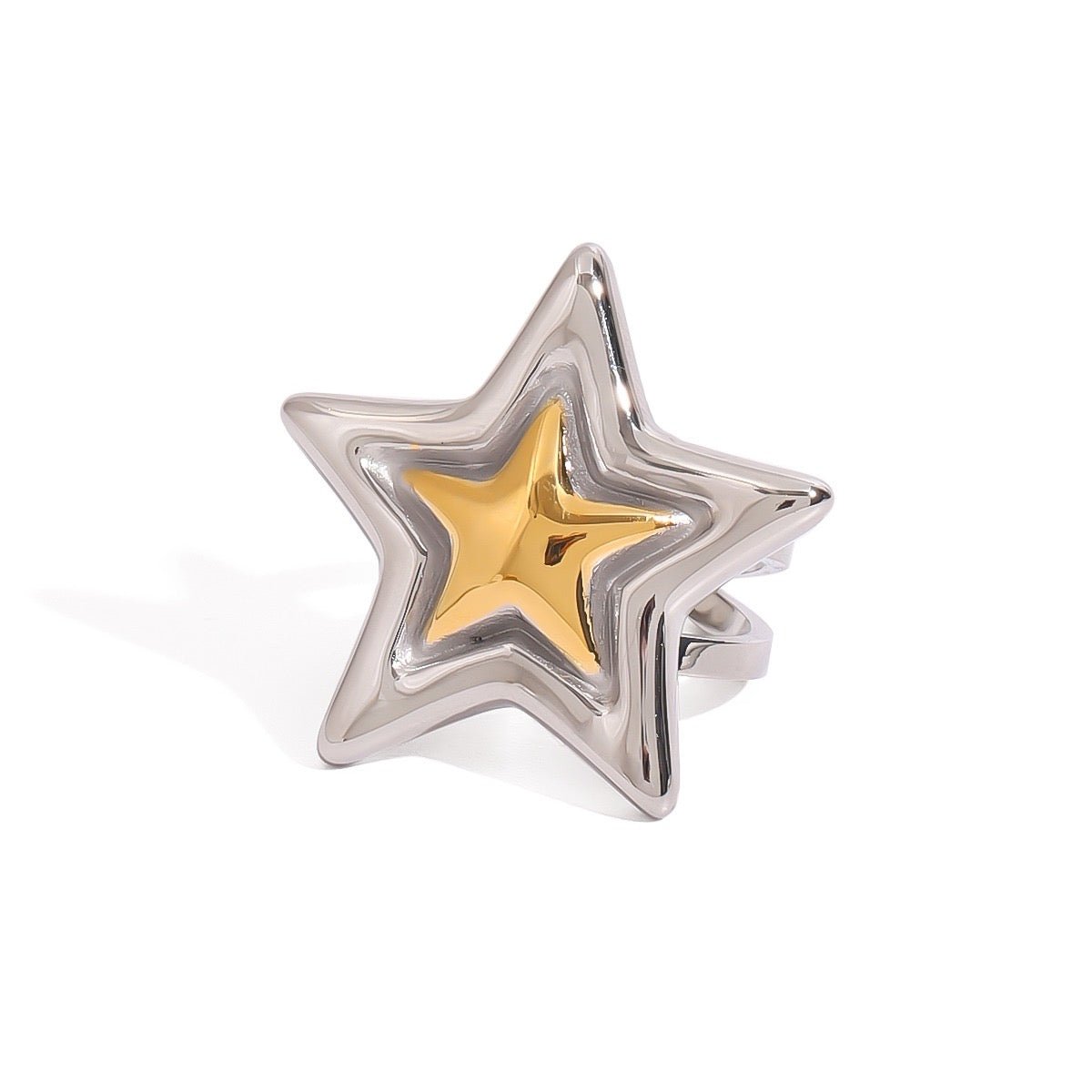 Astra Mixed Metal Ring - ILLUSIVE JEWELS USA