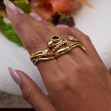 Aurelia Beaded Ring - ILLUSIVE JEWELS USA