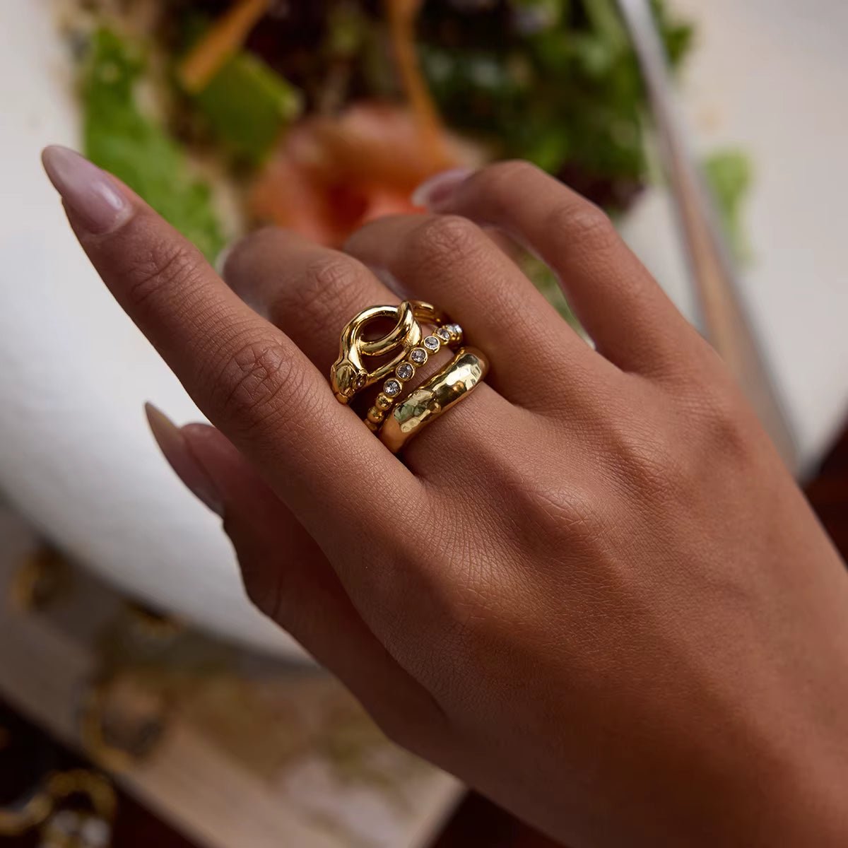 Aurelia Beaded Ring - ILLUSIVE JEWELS USA