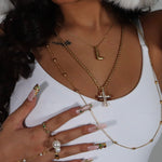 Bubble Letter Initial Necklace - ILLUSIVE JEWELS USA