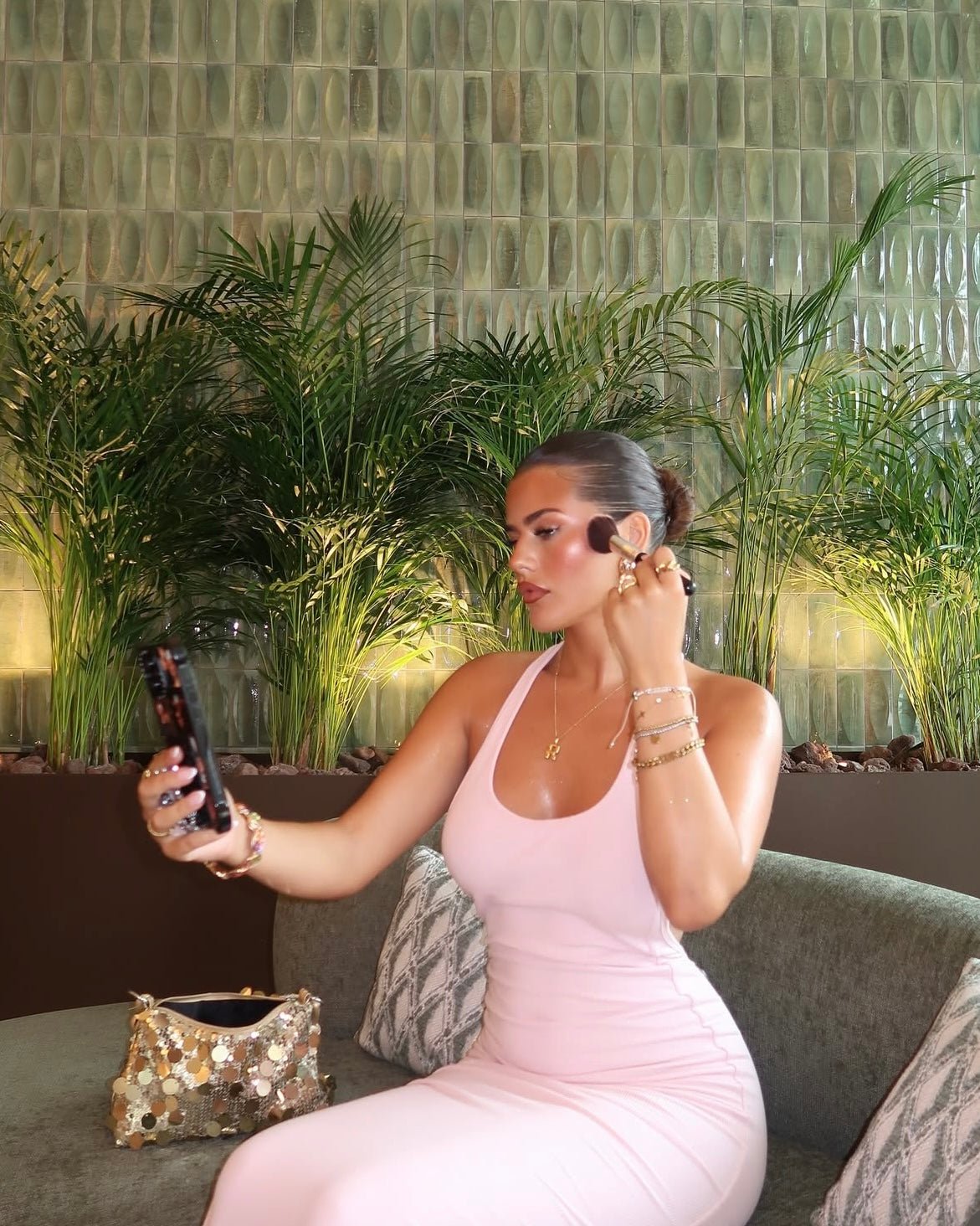 Bubble Letter Initial Necklace - ILLUSIVE JEWELS USA