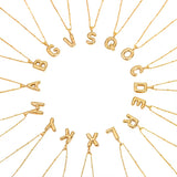 Bubble Letter Initial Necklace - ILLUSIVE JEWELS USA