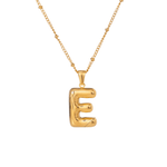 Bubble Letter Initial Necklace - ILLUSIVE JEWELS USA
