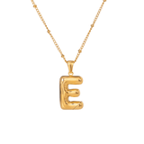 Bubble Letter Initial Necklace - ILLUSIVE JEWELS USA