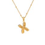 Bubble Letter Initial Necklace - ILLUSIVE JEWELS USA
