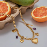 Charms & Heart Necklace - ILLUSIVE JEWELS USA