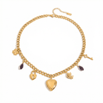 Charms & Heart Necklace - ILLUSIVE JEWELS USA