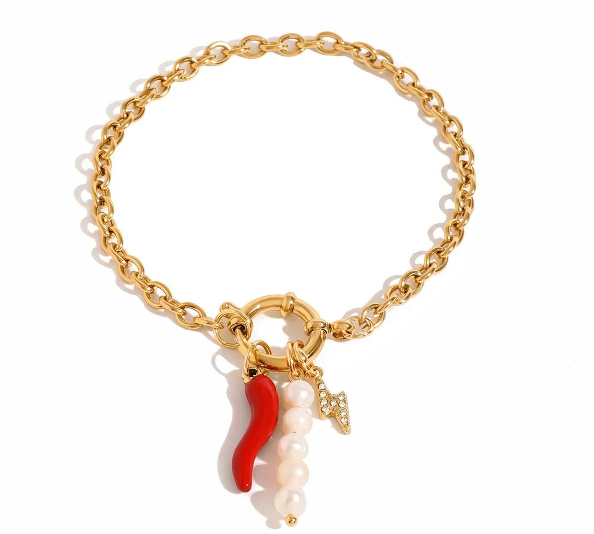 Chilli & Glow Charm Bracelet - ILLUSIVE JEWELS USA