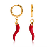Chilli Pepper Huggie Earrings - ILLUSIVE JEWELS USA