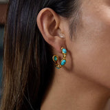 Clea Gold Hoop Earrings - ILLUSIVE JEWELS USA