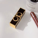 Clea Gold Hoop Gem Earrings - ILLUSIVE JEWELS USA