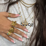 Colourful Pearl Cross Gold Necklace - ILLUSIVE JEWELS USA