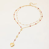 Elara Gold Heart Locket Necklace - ILLUSIVE JEWELS USA