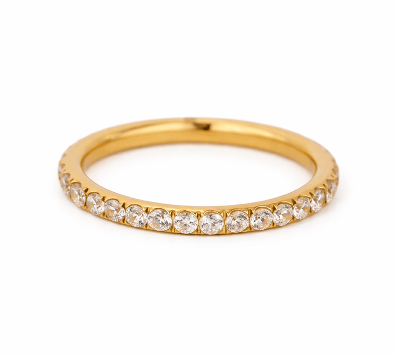 Elina Slim Gold Ring - ILLUSIVE JEWELS USA