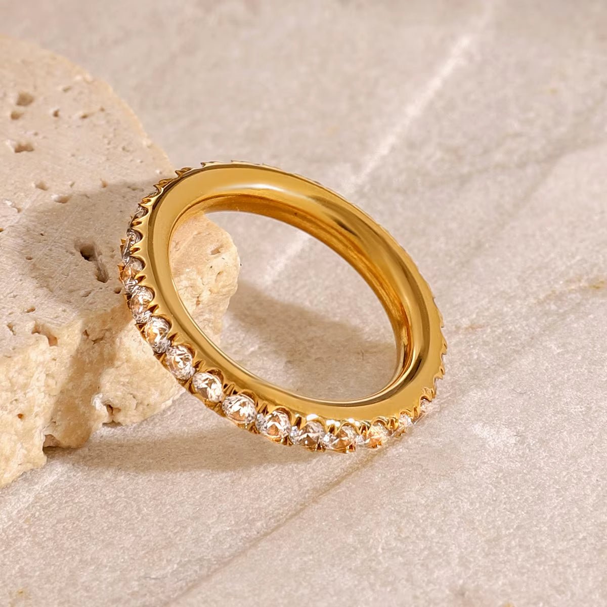 Elina Slim Gold Ring - ILLUSIVE JEWELS USA