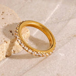 Elina Slim Gold Ring - ILLUSIVE JEWELS USA