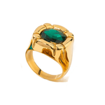 Emerald Treasure Ring - ILLUSIVE JEWELS USA