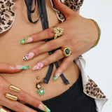 Emerald Treasure Ring - ILLUSIVE JEWELS USA