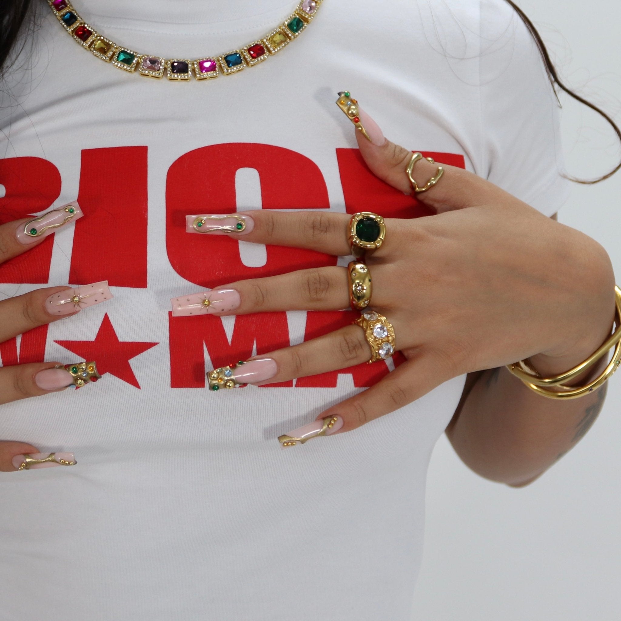 Emerald Treasure Ring - ILLUSIVE JEWELS USA