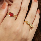 Esme Pink Heart Ring - ILLUSIVE JEWELS USA