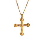 Eve Dangle Cross Gold Necklace - ILLUSIVE JEWELS USA