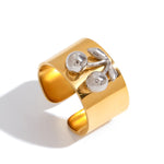 Gold Cherry Ring - ILLUSIVE JEWELS USA