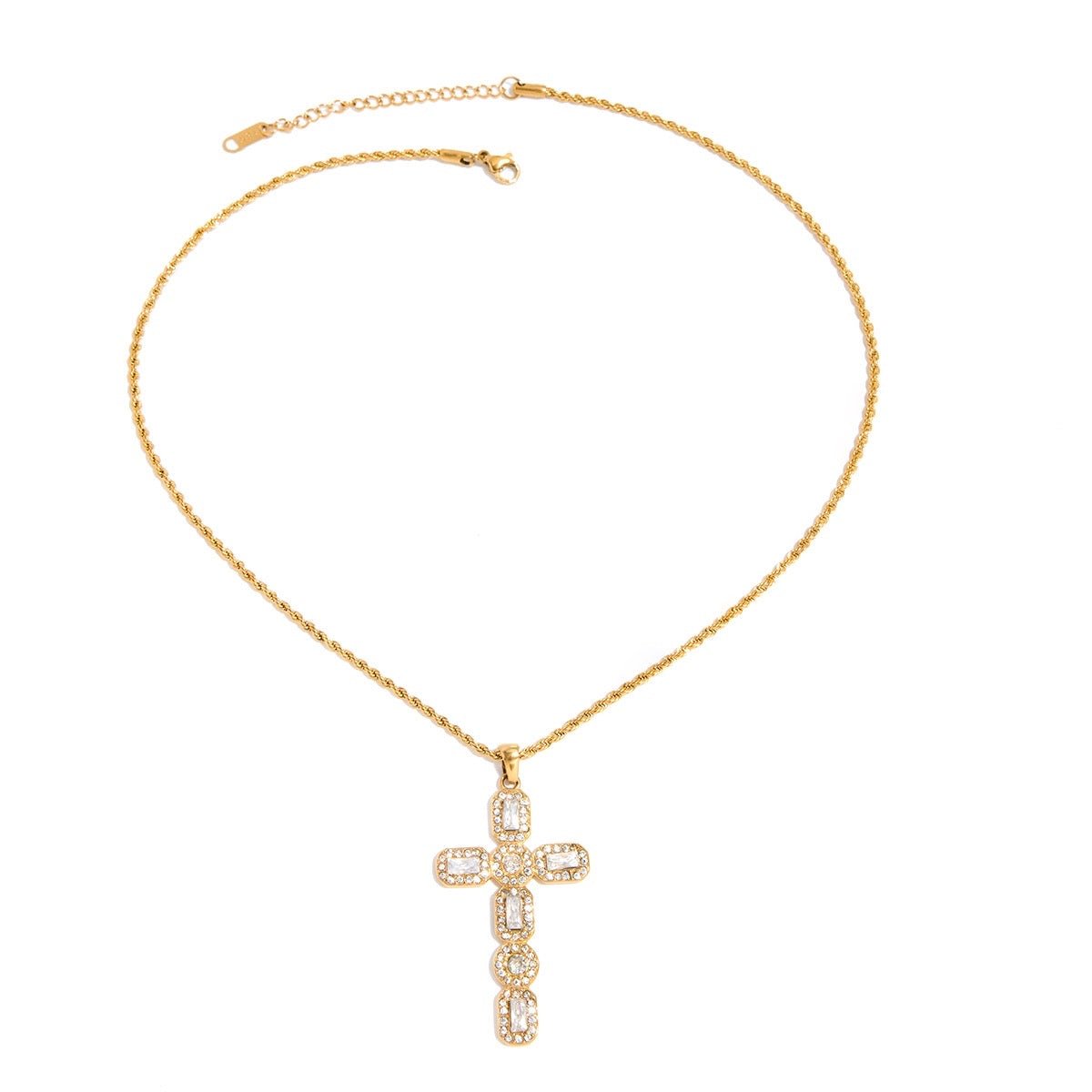 Gold Cross Necklace - ILLUSIVE JEWELS USA
