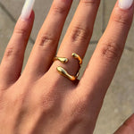 Gold Geometric Ring - ILLUSIVE JEWELS USA