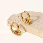 Gold Heart Earrings - ILLUSIVE JEWELS USA