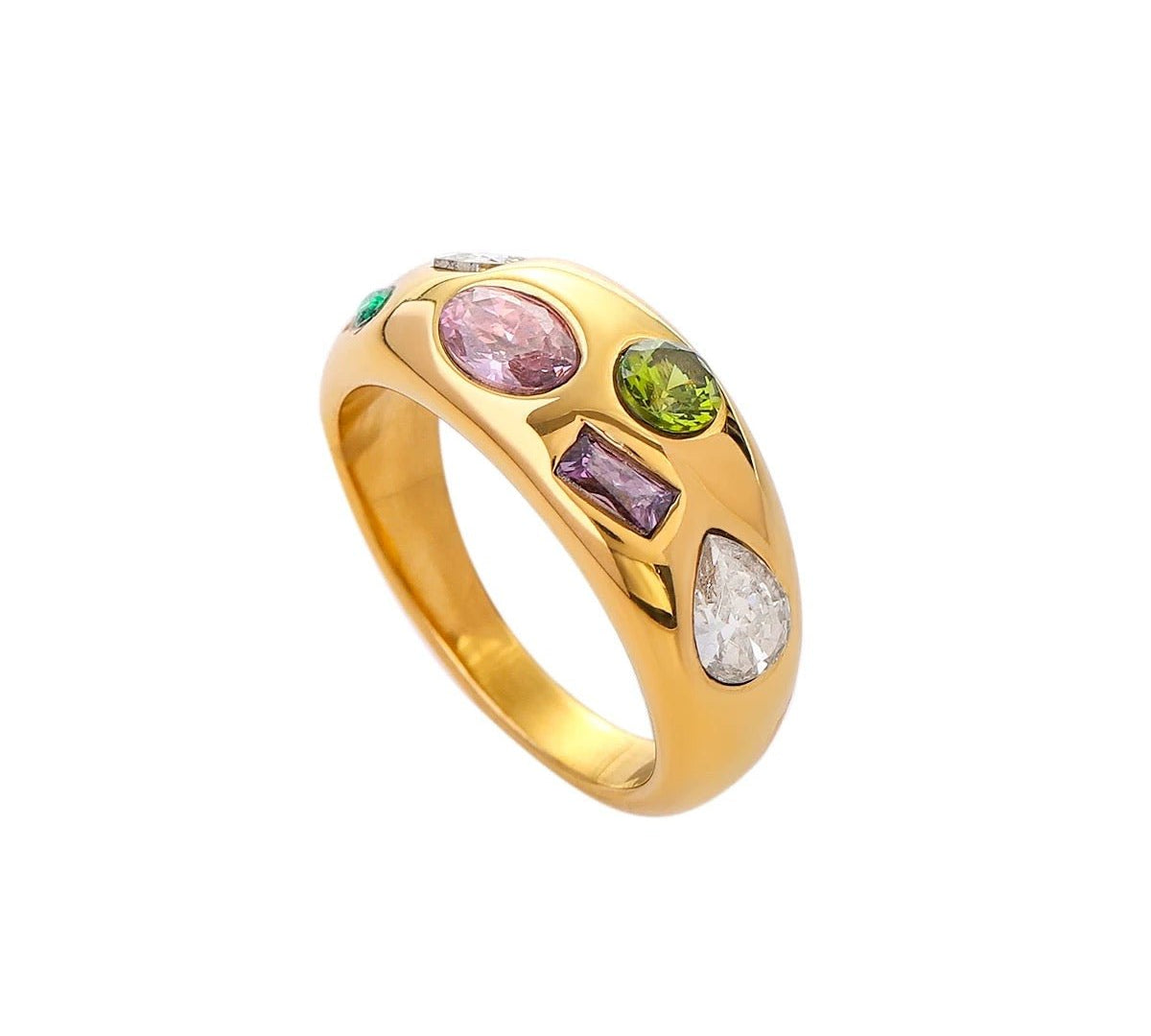 Gold Palette Ring - ILLUSIVE JEWELS USA