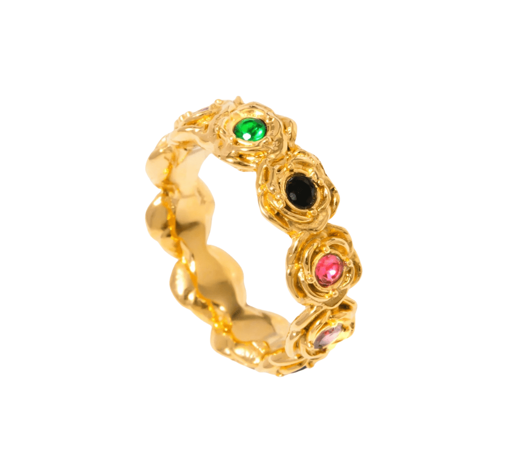 Gold Rainbow Ring - ILLUSIVE JEWELS USA