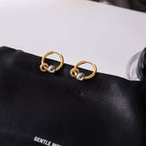 Gold - Silver Crystal Hoop Earrings - ILLUSIVE JEWELS USA