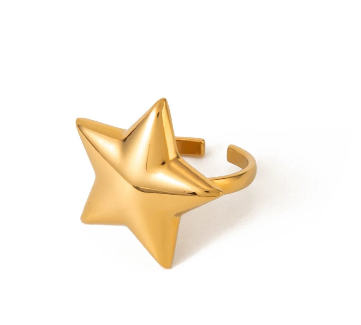 Gold Star Ring - ILLUSIVE JEWELS USA
