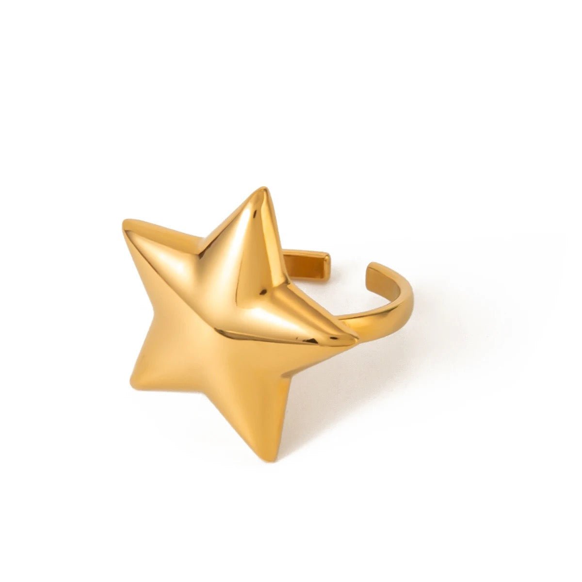 Gold Star Ring - ILLUSIVE JEWELS USA